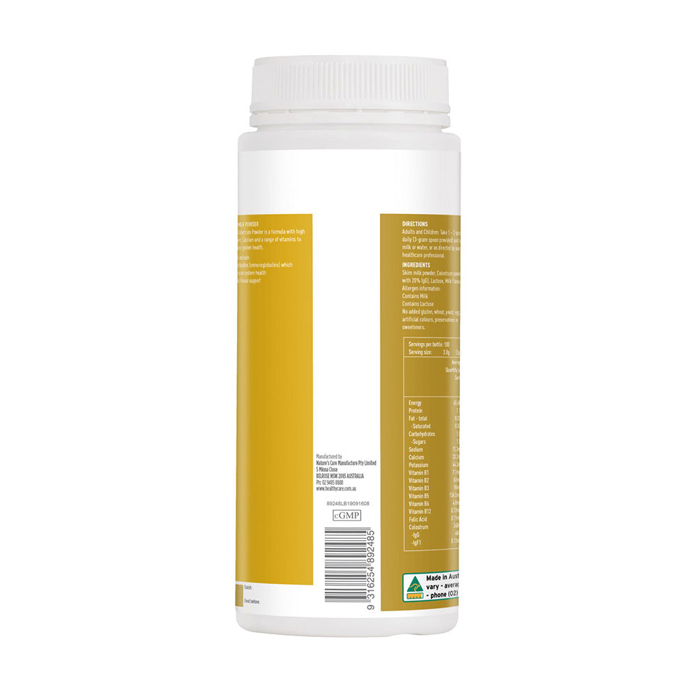 Sữa bò non Healthy Care Colostrum Milk Powder Úc 300g - hình ảnh chi tiết 3