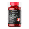 Dầu cá bổ tim mạch Puritan’s Pride Triple Omega 3-6-9 Fish & Flax Oils 120 viên - hình ảnh sản phẩm chính