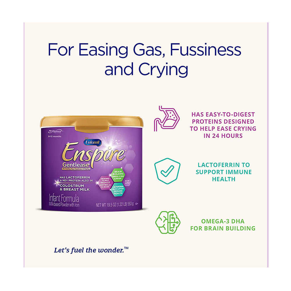 Sữa Enfamil chống đầy hơi nôn trớ Enfamil Neuro Pro Gentlease 587g (Tím) - hình ảnh chi tiết 3