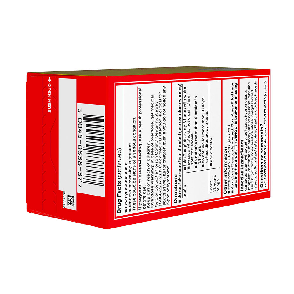 Giảm đau hạ sốt Tylenol 8Hr Arthritis Pain 650mg 225 Caplets - hình ảnh chi tiết 4